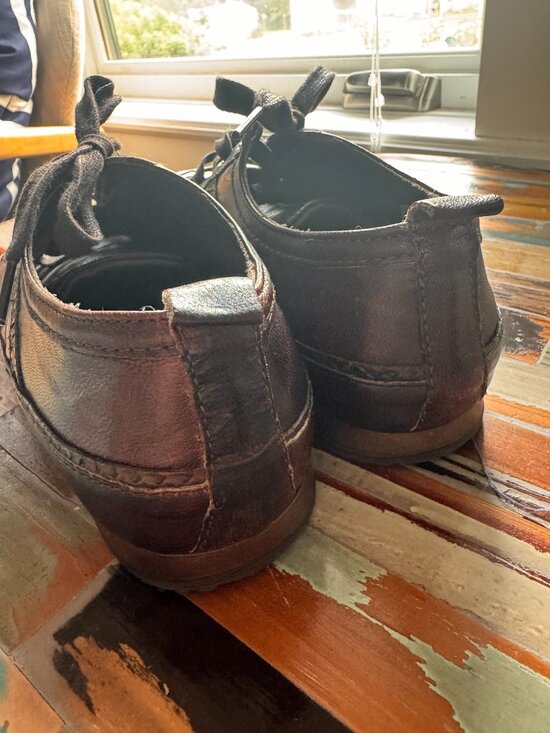 Italian Craftsmanship! Roberto Durville Brown Leather Lace-Up Shoes Size 39